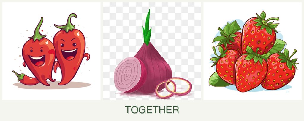 Can you plant peppers, onions and strawberries together?
