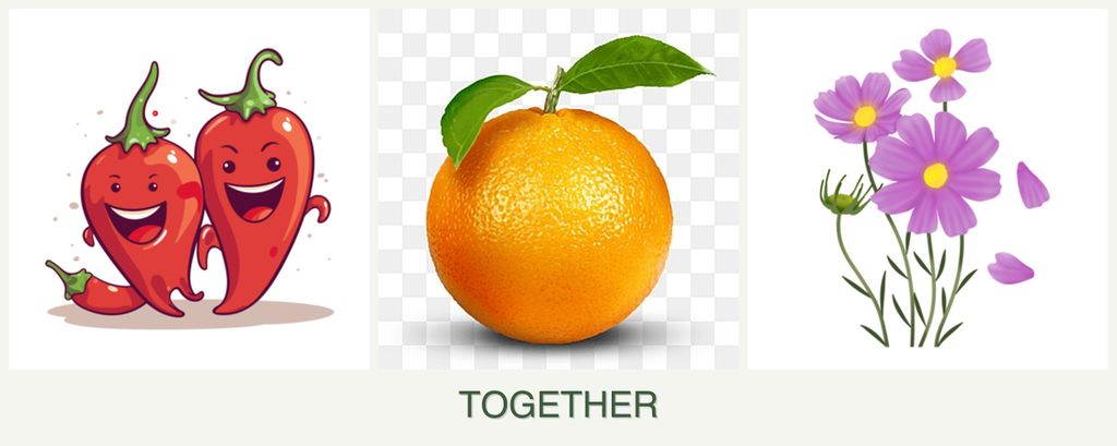 Can you plant peppers, oranges and cosmos together?