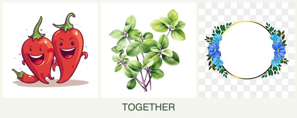 Can you plant peppers, oregano and zinnias together?