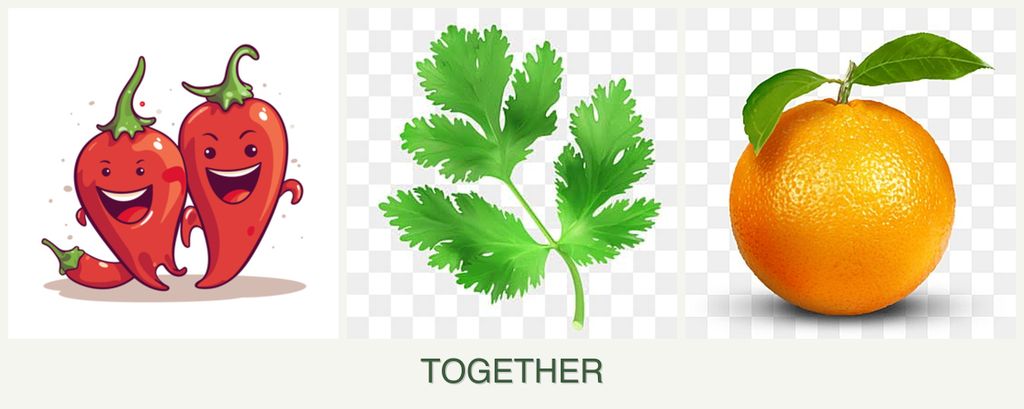 Can you plant peppers, parsley and oranges together?