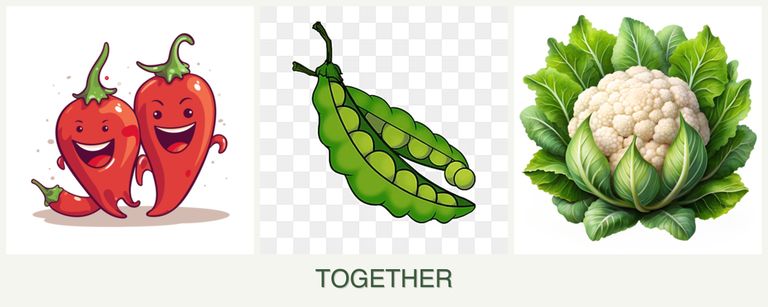 Can you plant peppers, peas and cauliflower together?