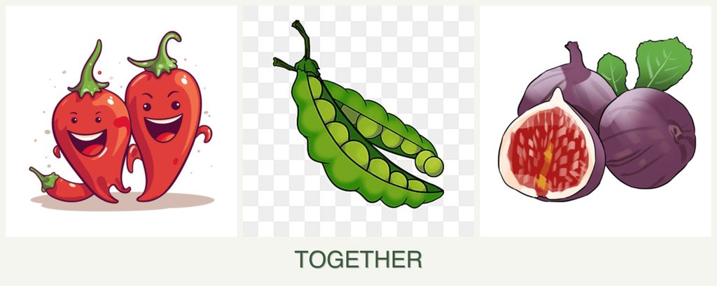 Can you plant peppers, peas and figs together?