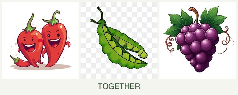 Can you plant peppers, peas and grapes together?