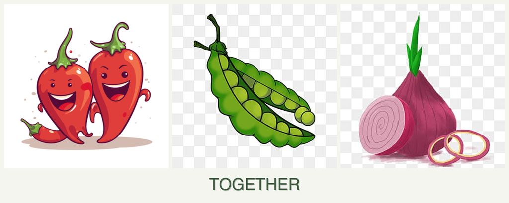 Can you plant peppers, peas and onions together?
