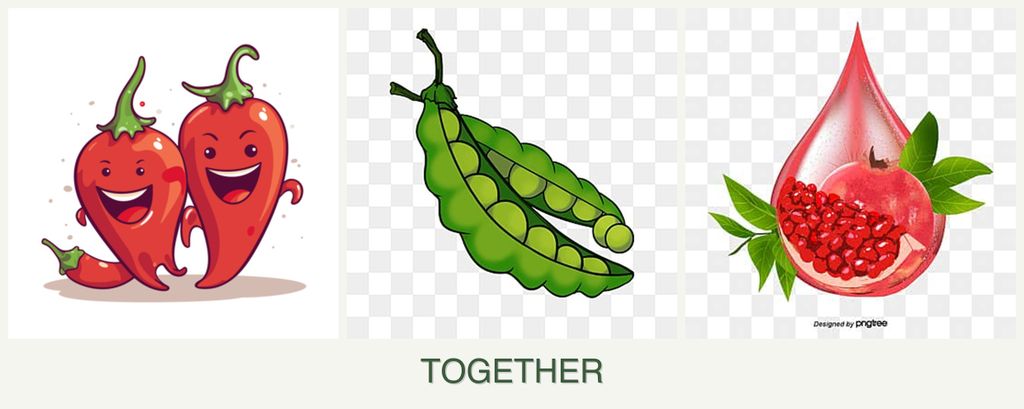 Can you plant peppers, peas and pomegranates together?