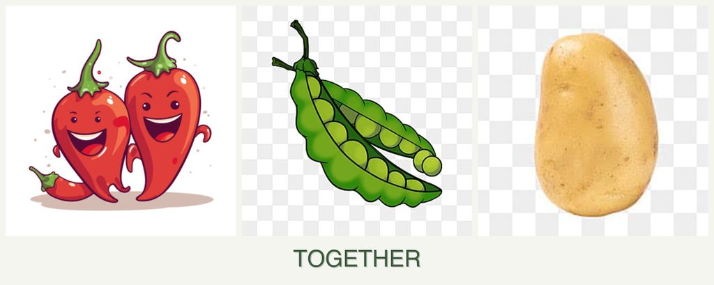 Can you plant peppers, peas and potatoes together?