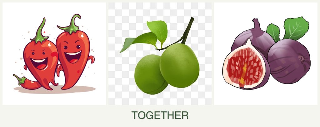 Can you plant peppers, plums and figs together?