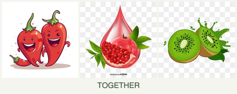 Can you plant peppers, pomegranates and kiwi together?