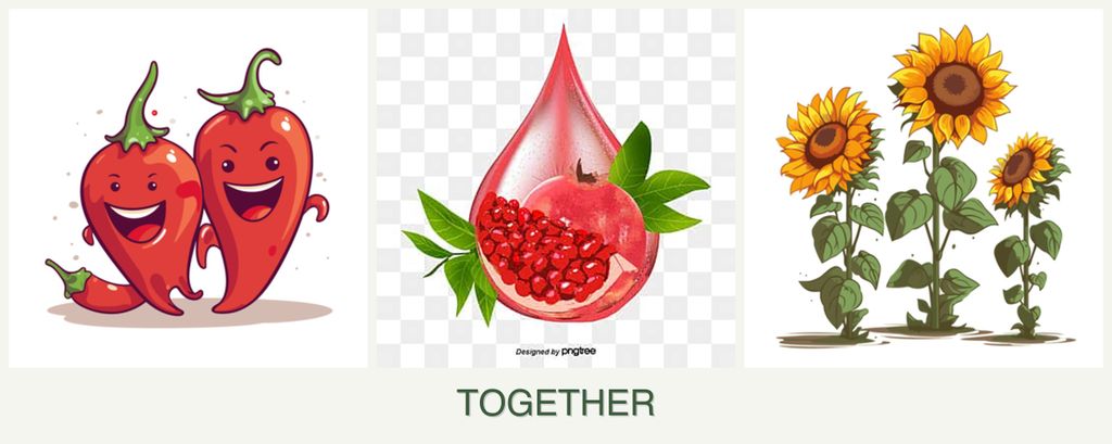 Can you plant peppers, pomegranates and sunflowers together?