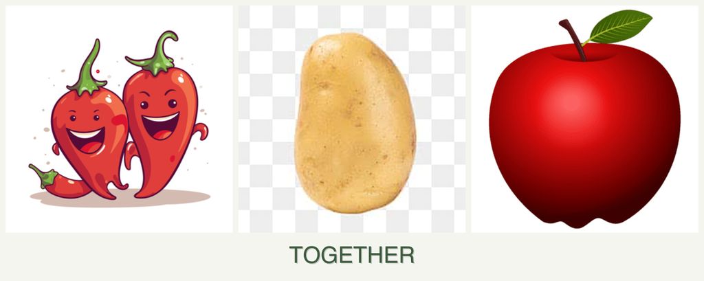 Can you plant peppers, potatoes and apples together?