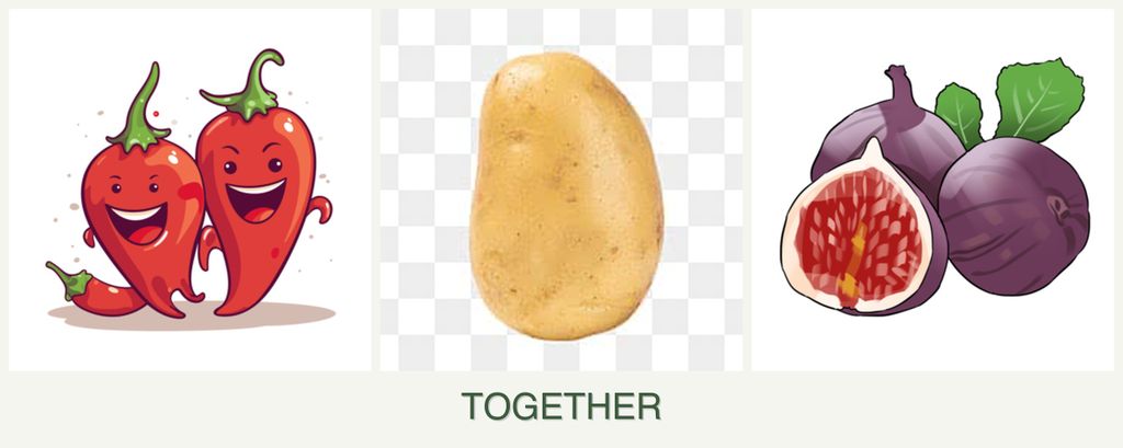 Can you plant peppers, potatoes and figs together?