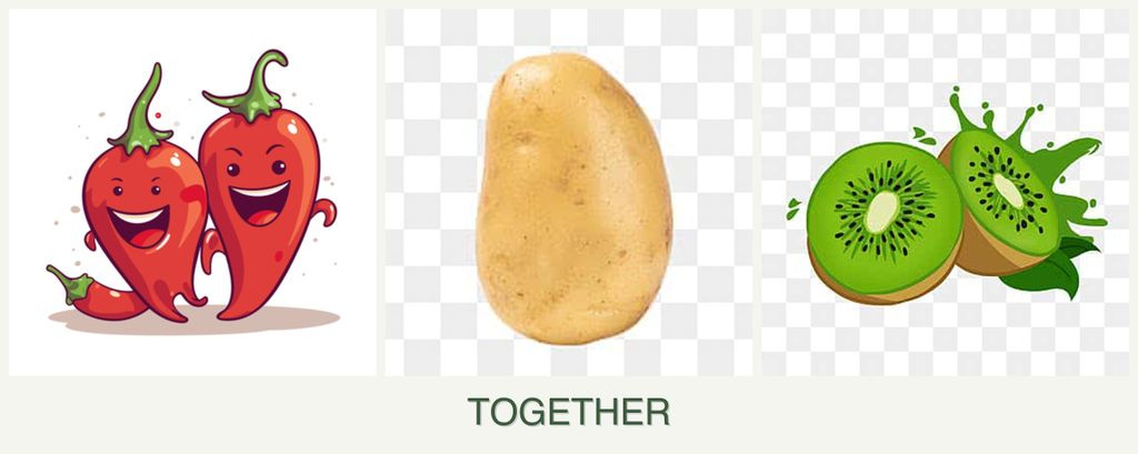 Can you plant peppers, potatoes and kiwi together?