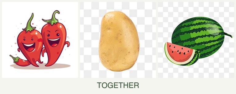 Can you plant peppers, potatoes and melons together?