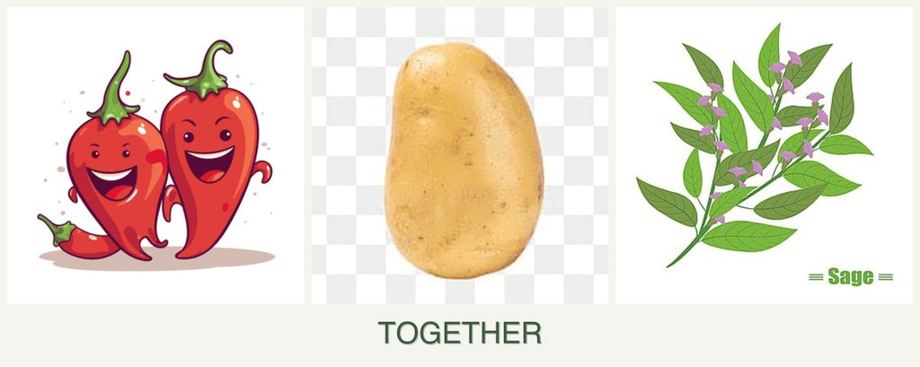 Can you plant peppers, potatoes and sage together?