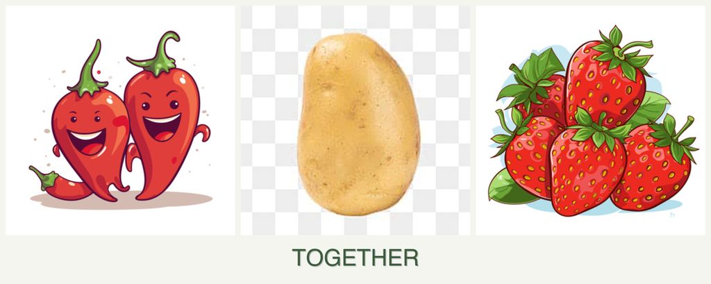 Can you plant peppers, potatoes and strawberries together?