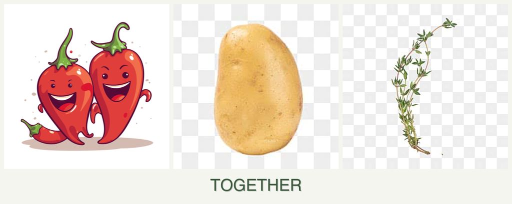 Can you plant peppers, potatoes and thyme together?
