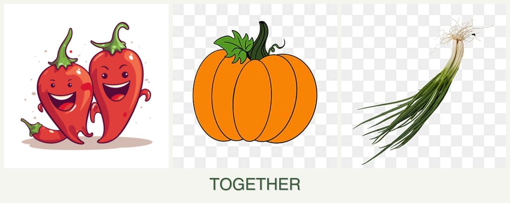 Can you plant peppers, pumpkin and chives together?