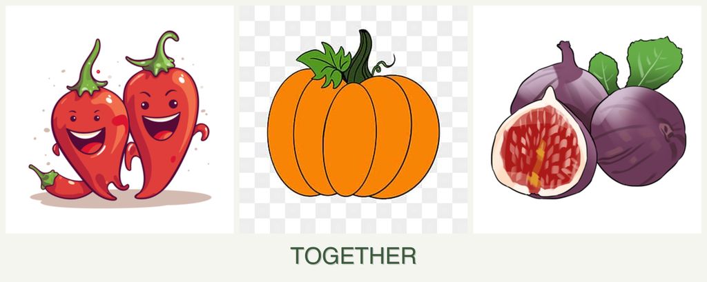 Can you plant peppers, pumpkin and figs together?