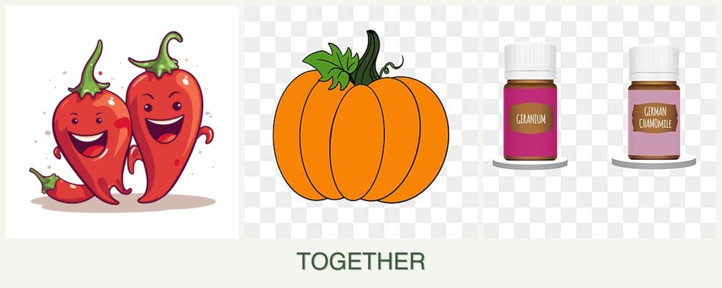 Can you plant peppers, pumpkin and geraniums together?