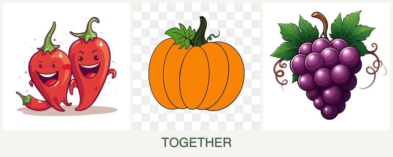 Can you plant peppers, pumpkin and grapes together?