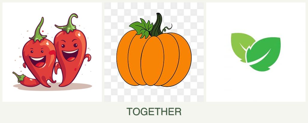 Can you plant peppers, pumpkin and mint together?