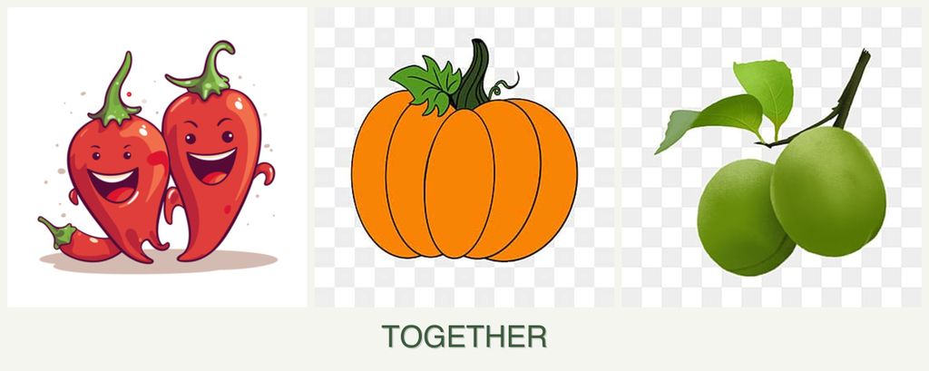 Can you plant peppers, pumpkin and plums together?