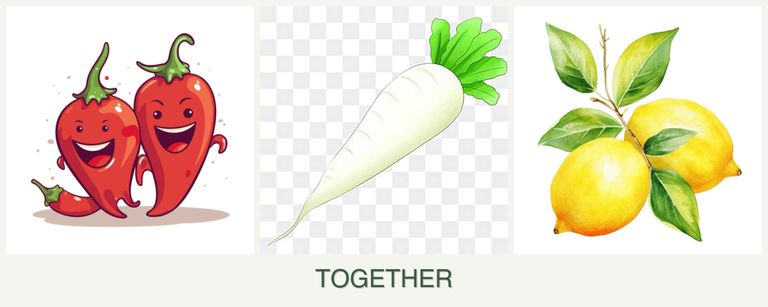 Can you plant peppers, radishes and lemons together?
