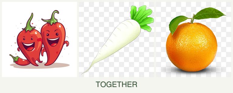 Can you plant peppers, radishes and oranges together?