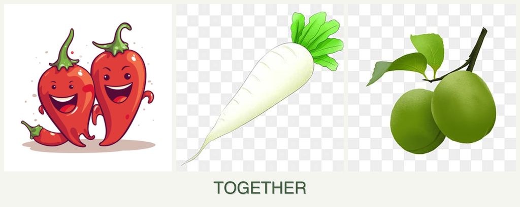 Can you plant peppers, radishes and plums together?