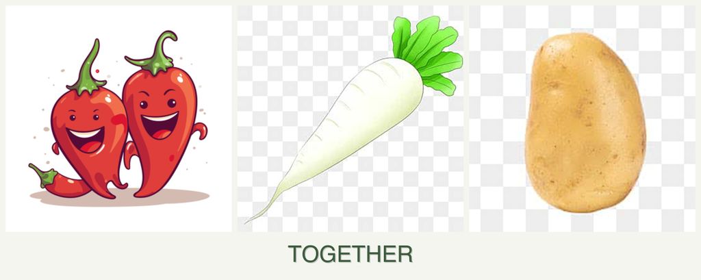 Can you plant peppers, radishes and potatoes together?