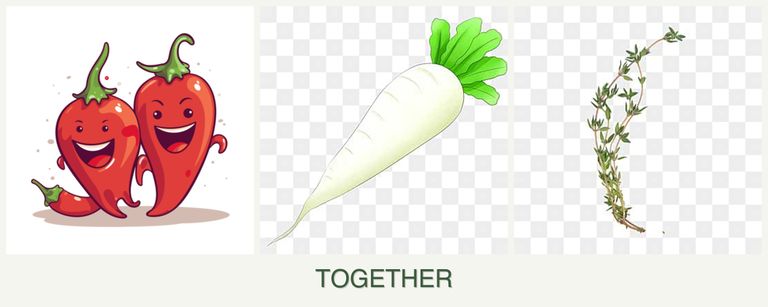 Can you plant peppers, radishes and thyme together?