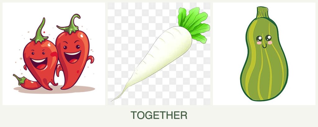 Can you plant peppers, radishes and zucchini together?