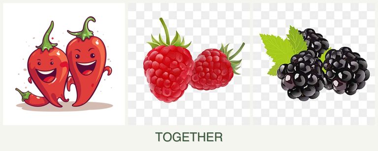Can you plant peppers, raspberries and blackberries together?