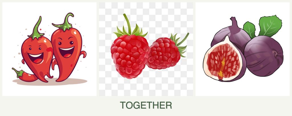 Can you plant peppers, raspberries and figs together?