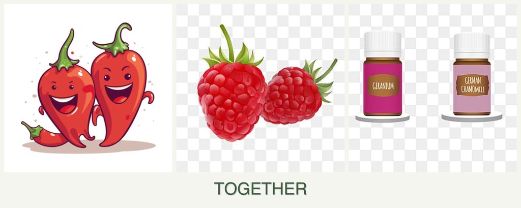 Can you plant peppers, raspberries and geraniums together?