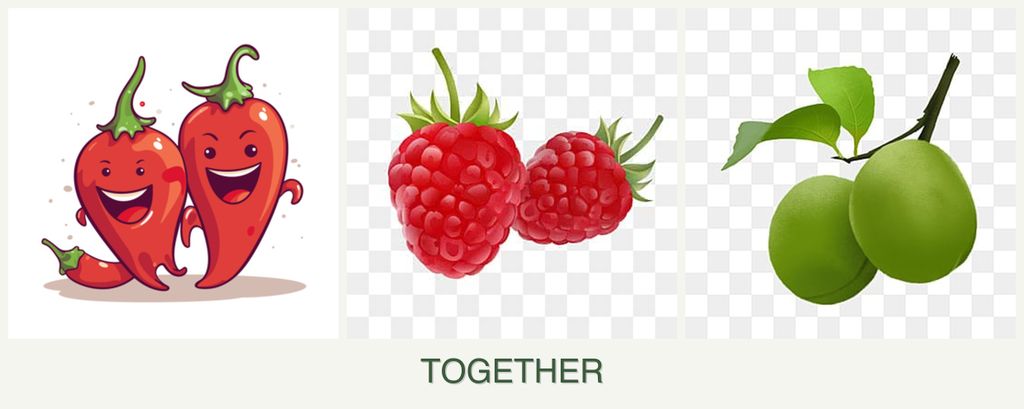 Can you plant peppers, raspberries and plums together?