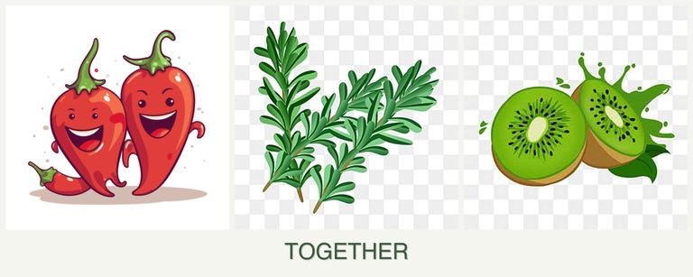 Can you plant peppers, rosemary and kiwi together?