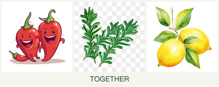 Can you plant peppers, rosemary and lemons together?