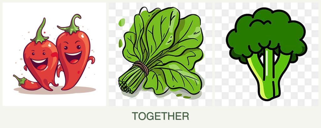 Can you plant peppers, spinach and broccoli together?