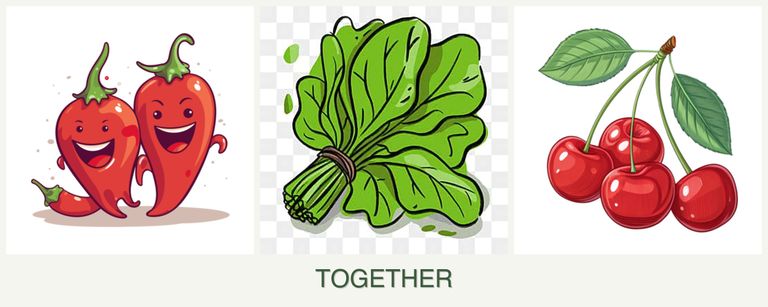 Can you plant peppers, spinach and cherries together?