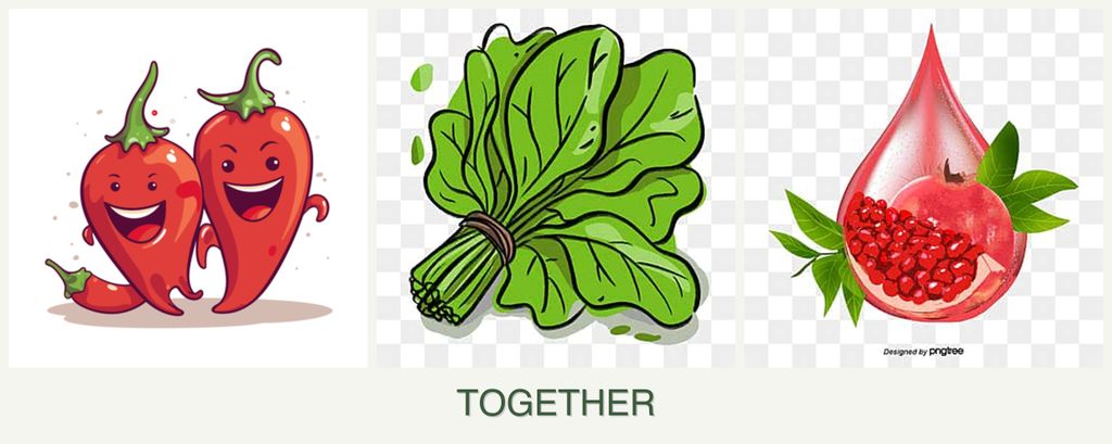 Can you plant peppers, spinach and pomegranates together?