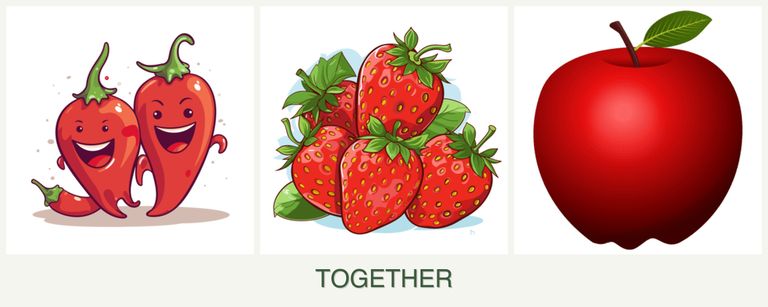Can you plant peppers, strawberries and apples together?