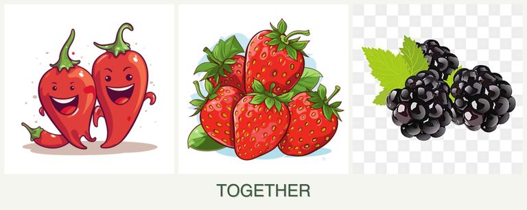 Can you plant peppers, strawberries and blackberries together?