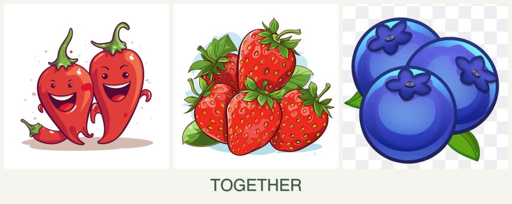 Can you plant peppers, strawberries and blueberries together?