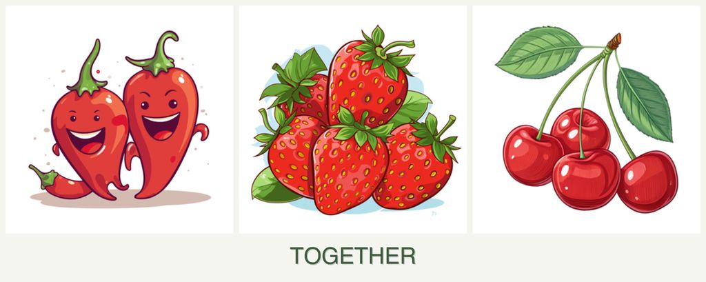 Can you plant peppers, strawberries and cherries together?