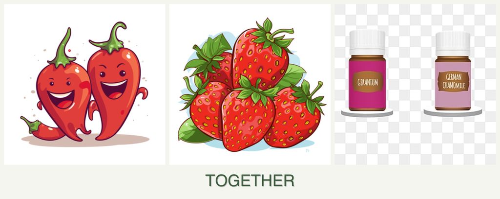 Can you plant peppers, strawberries and geraniums together?