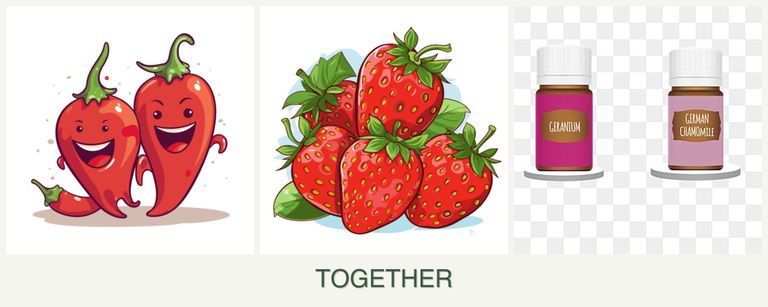 Can you plant peppers, strawberries and geraniums together?