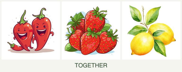 Can you plant peppers, strawberries and lemons together?