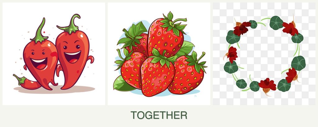 Can you plant peppers, strawberries and nasturtiums together?