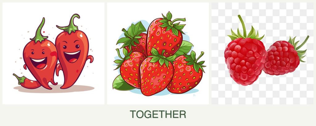 Can you plant peppers, strawberries and raspberries together?